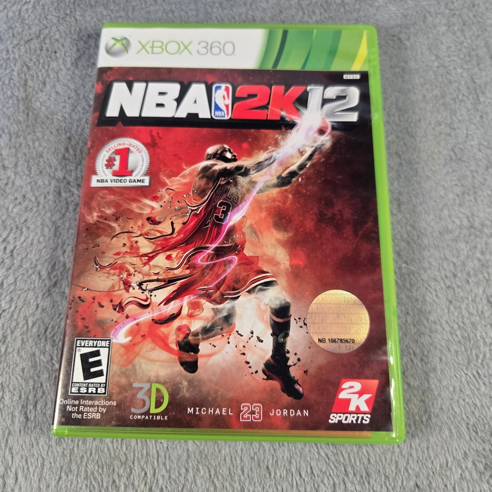 NBA 2K12 Xbox 360 Michael Jordan Cover 2K Sports Basketball Game Tested Works